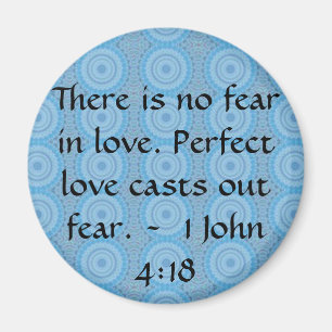 Imán John 4:18 - Inspiradora CITA BIBLIOTECA