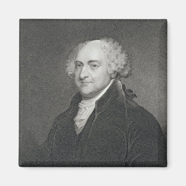 Imán John Adams, grabado por James Barton Longacre (179 (Frente)
