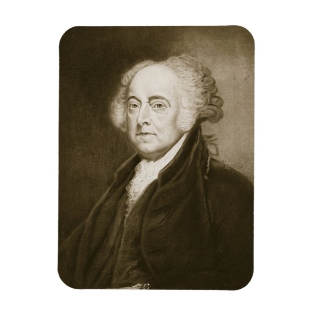 Imán John Adams, segundo presidente de los Estados Unid (Vertical)