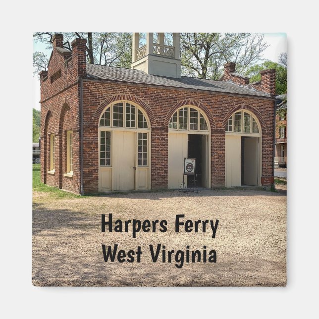 Imán John Browns Fort en Harpers Ferry West Virginia (Frente)