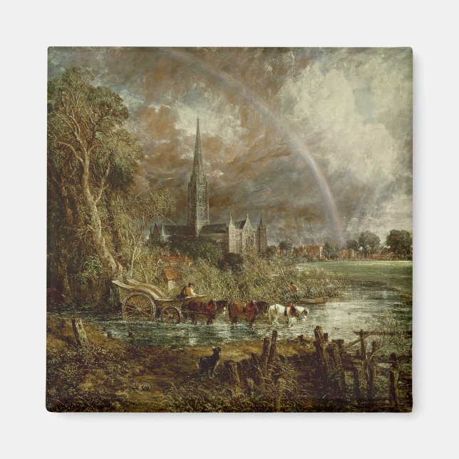 Imán John Constable | Catedral de Salisbury de Mead (Frente)