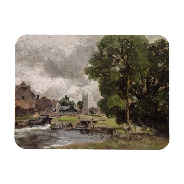Imán John Constable | Dedham Lock y Mill (Horizontal)