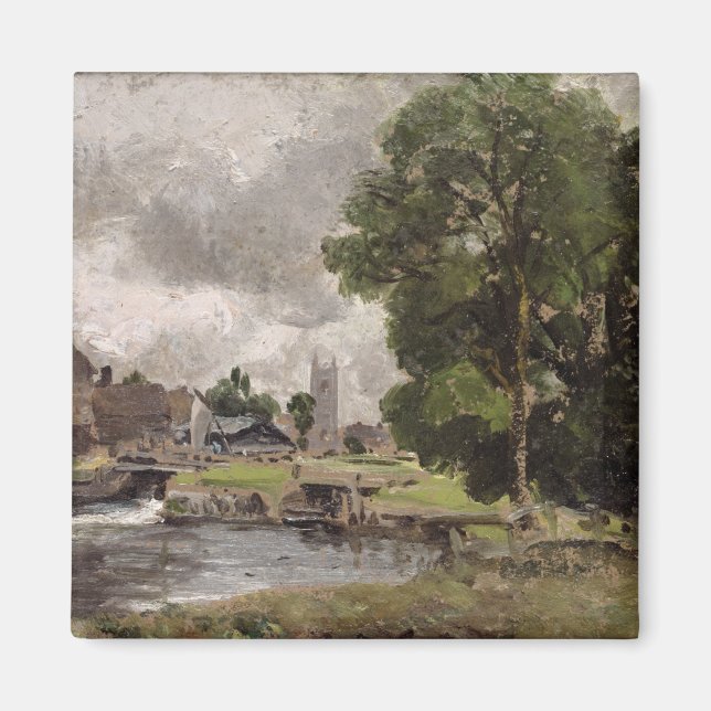 Imán John Constable | Dedham Lock y Mill (Frente)