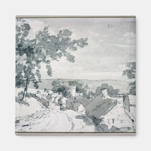 Imán John Constable el   la entrada al pueblo de Ed