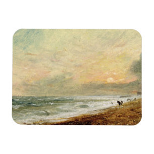 Imán John Constable el levantó la playa, c.1824