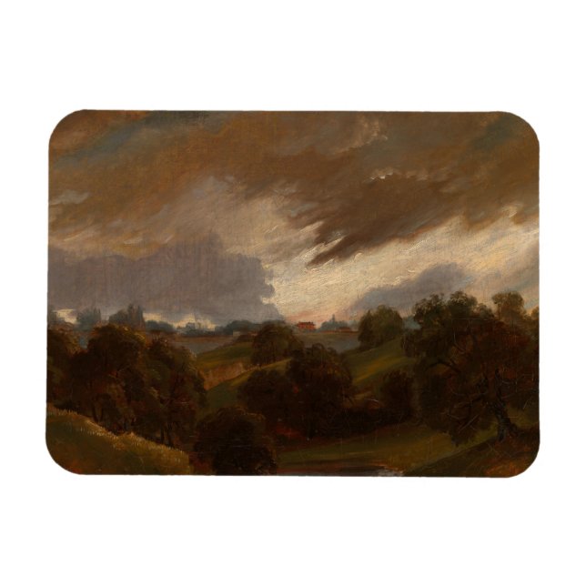 Imán John Constable - Hampstead, cielo tormentoso (Horizontal)