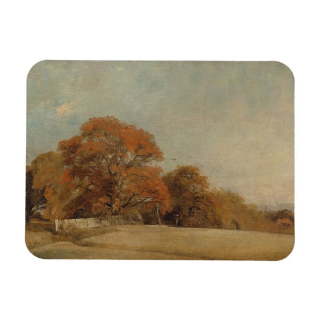 Imán John Constable | Un paisaje otoñal en East Ber (Horizontal)