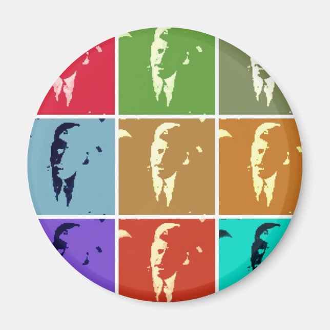 Imán John F Kennedy Pop Art (Frente)