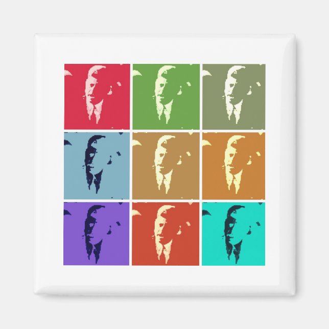Imán John F Kennedy Pop Art (Frente)