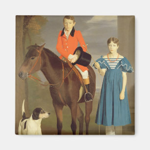 Imán John Gubins Newton y su hermana Mary, 1832-33 (