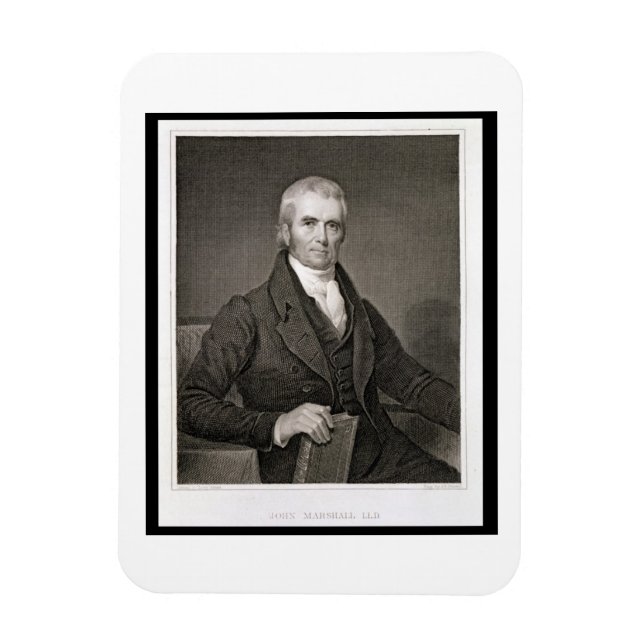 Imán John Marshall (1755-1835), grabado por Asher Brown (Vertical)