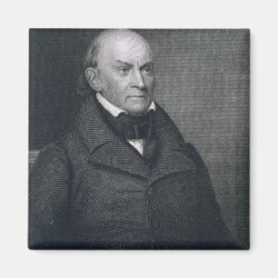 Imán John Quincy Adams, grabado por John Wesley Paradis
