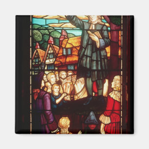Imán John Wesley que predica los evangelios en