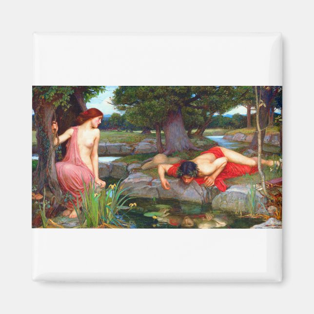 Imán John William Waterhouse Echo y Narcissus (Frente)