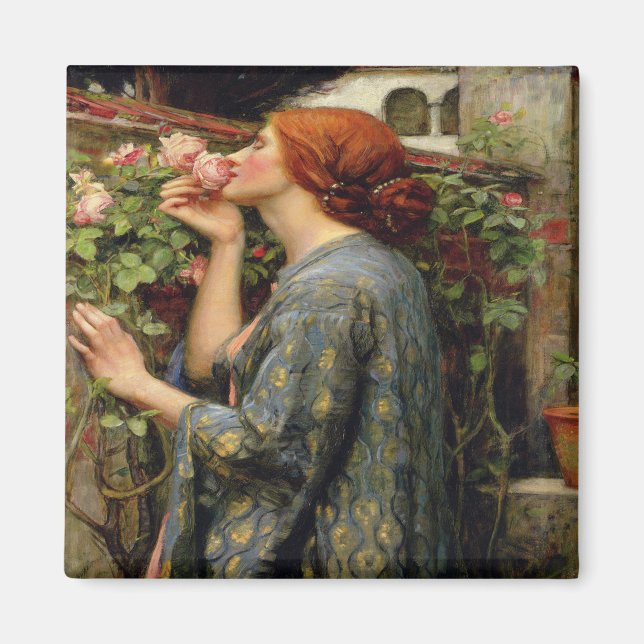 Imán John William Waterhouse - El Alma Del Rosa (Frente)