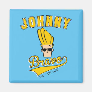 Imán Johnny Bravo Collegiate Gráfico