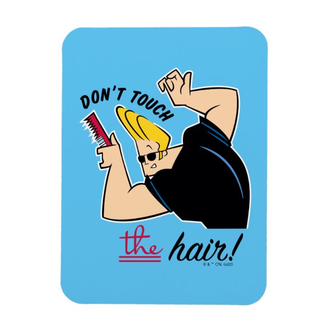 Imán Johnny Bravo Comb - Don't Touch The Hair! (Vertical)