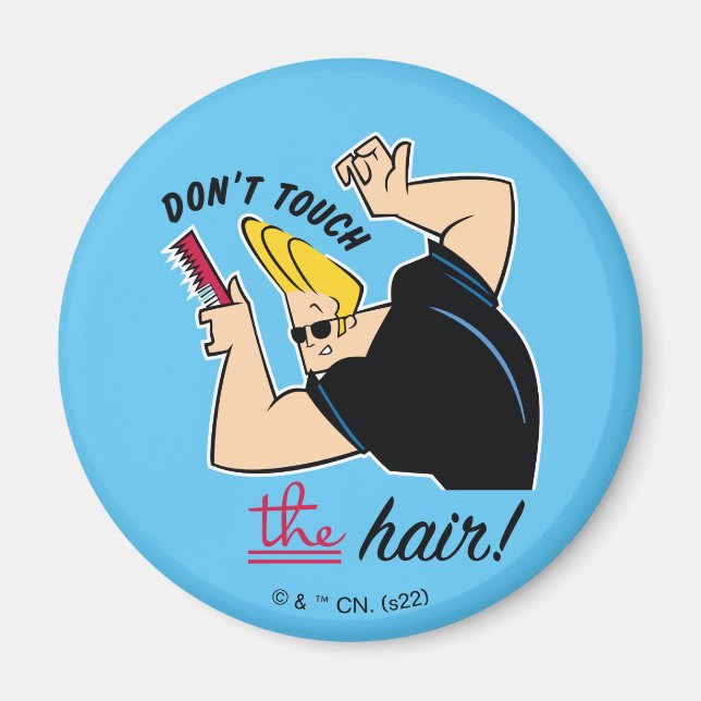 Imán Johnny Bravo Comb - ¡No Toques El Pelo! (Frente)