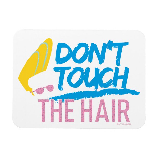 Imán Johnny Bravo - Don't Touch The Hair Graphic (Horizontal)