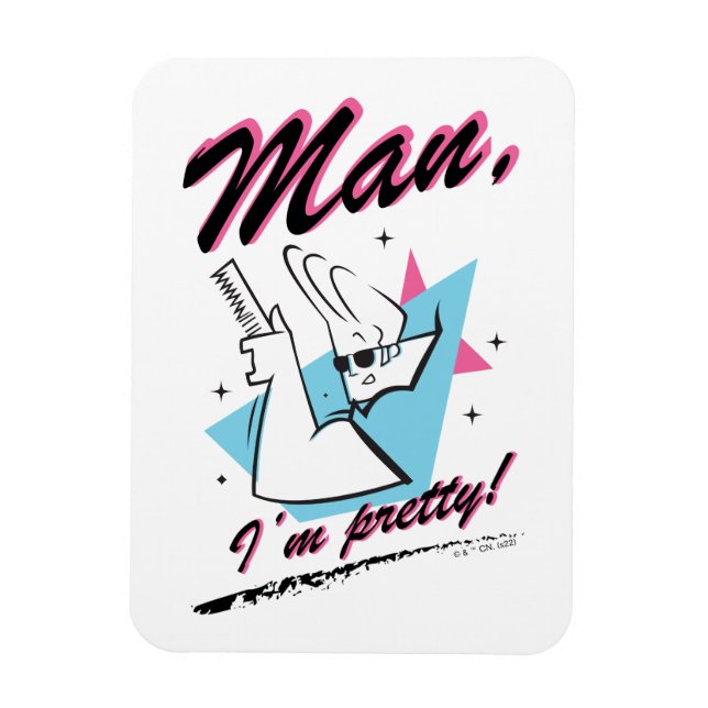 Imán Johnny Bravo - Man I'm Pretty Retro Graphic (Vertical)