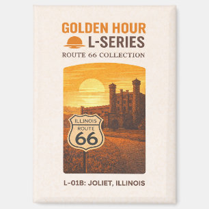 Imán Joliet Illinois Ruta 66 Señal de Referencia Artíst