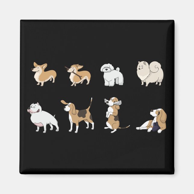 Imán Jolly corgis (Frente)