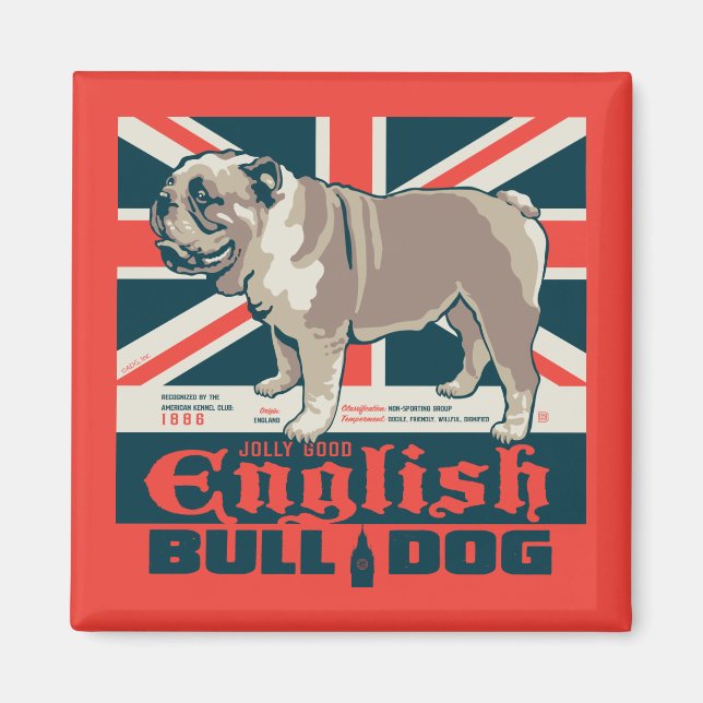 Imán Jolly Good English Bulldog (Frente)