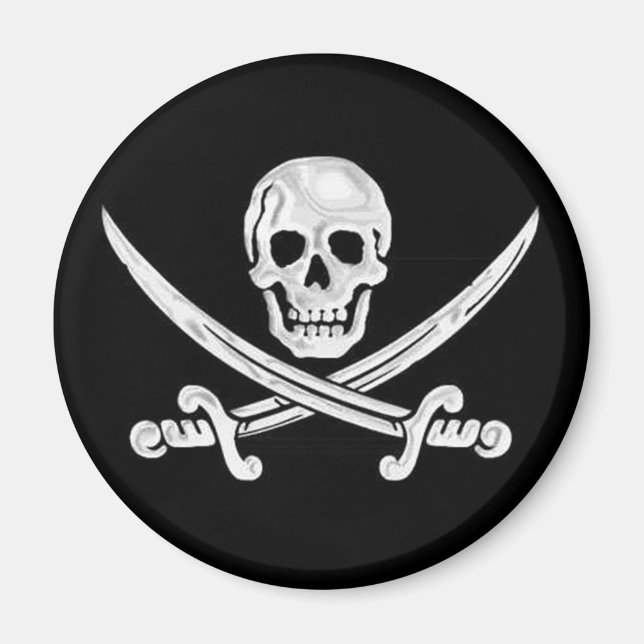 Imán Jolly Roger Skull (Frente)
