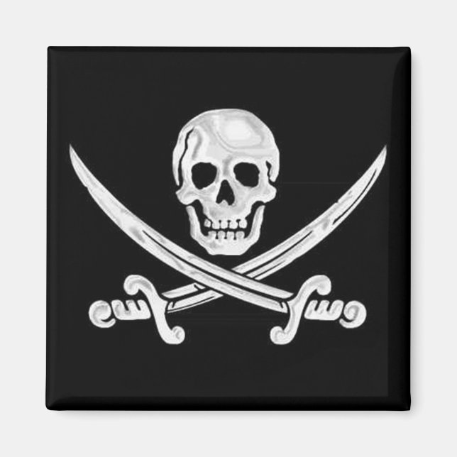 Imán Jolly Roger Skull (Frente)