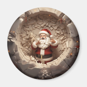 Imán Jolly Santa Claus Holiday