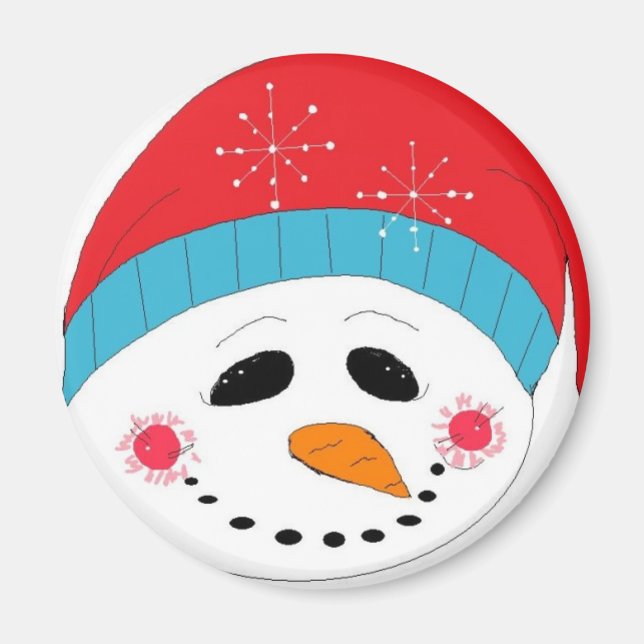 Imán Jolly Soul en un Gorra rojo (Frente)