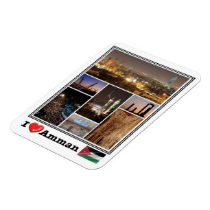 Imán Jordania JO - Ammán - Amo el Mosaico - Magnet