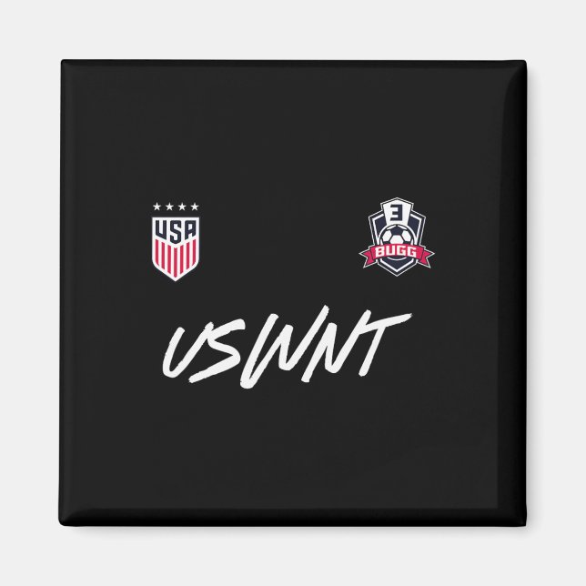 Imán Jordyn Bugg 3 Navy Uswnt Oficialmente Licenciado  (Frente)