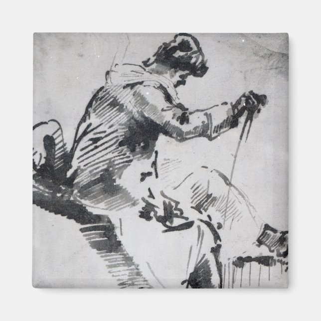 Imán Joseph Mallord William Turner | Hombre sentado (Frente)