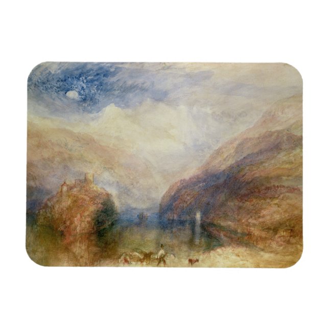 Imán Joseph Mallord William Turner | Lago de Brienz (co (Horizontal)