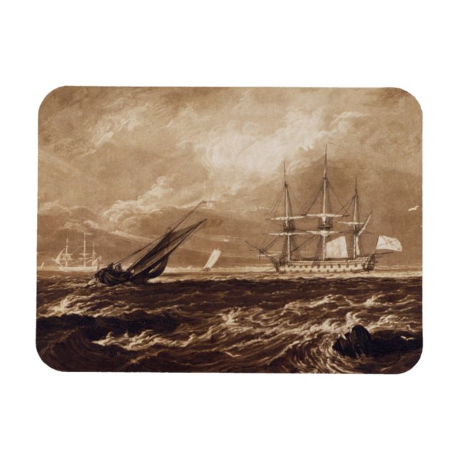 Imán Joseph Mallord William Turner | Pie marina líder (Horizontal)