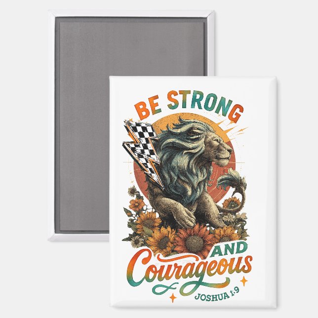 Imán Joshua 1:9 (Anverso/Reverso)