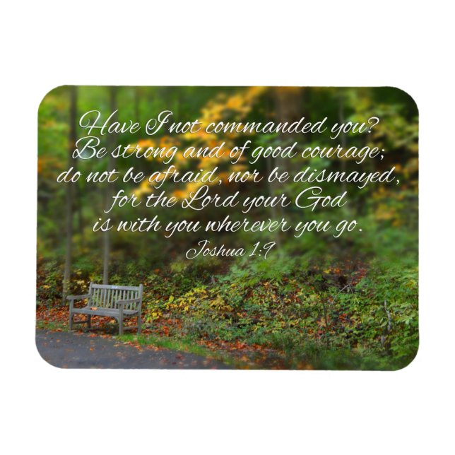 Imán Joshua 1:9 Biblia versus Escritura Cristiana (Horizontal)