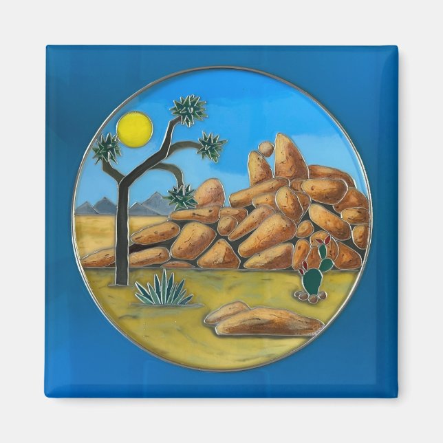 Imán Joshua Tree- Botón de Fish Rock (Frente)