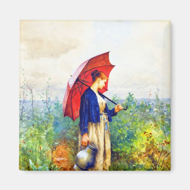 Imán Joven acrobacia de Daniel Ridgway Knight (Frente)