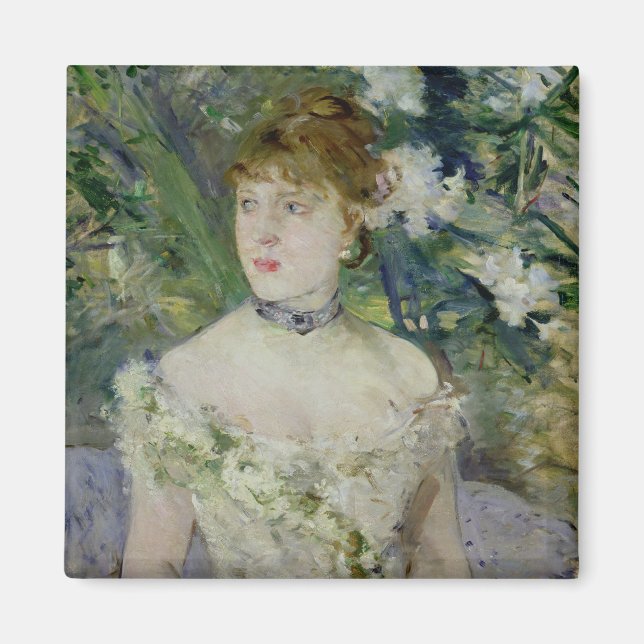 Imán Joven chica en un vestido de bola, 1879 (Frente)