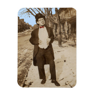 Imán Joven con clase vernácula de los años 20
