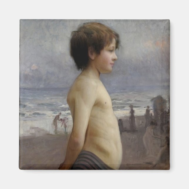 Imán Joven en la playa (por Jules Bastien-Lepage) (Frente)