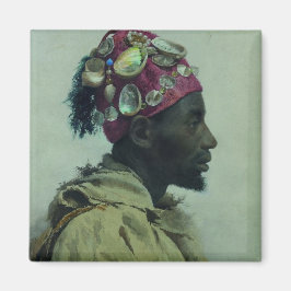 Imán Joven en perfil (Profil aux coquillages)