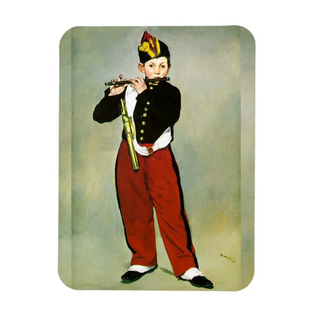 Imán Joven flautista, o el manet de Fifer Edouard (Vertical)