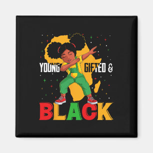 Imán Joven Gifado Y Negro Chica De Bebé Historia Negra