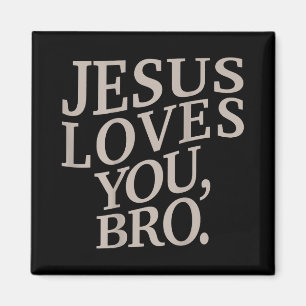 Imán Joven Jesús te ama hermano niño cristiano gracioso
