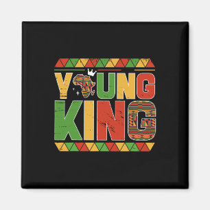 Imán Joven Mapa de África Kente Arte Afroamericano B