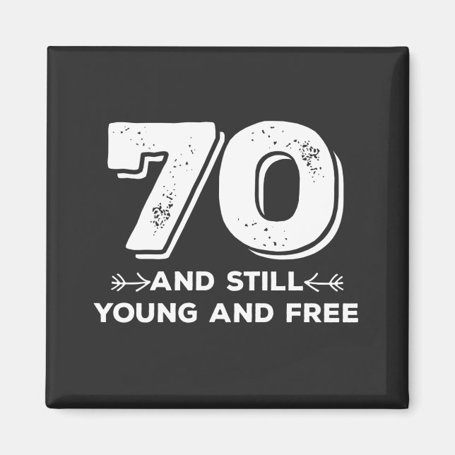 Imán jovencito genial de 70 años de citas (Frente)
