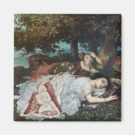 Imán Jóvenes damas a orillas del Sena (verano)